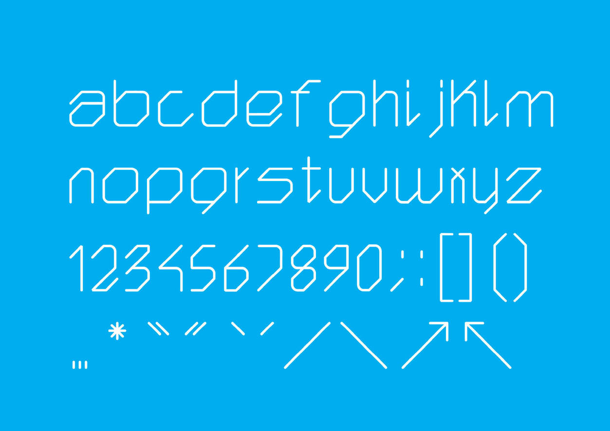 Typeface design and promotional material for Typotech