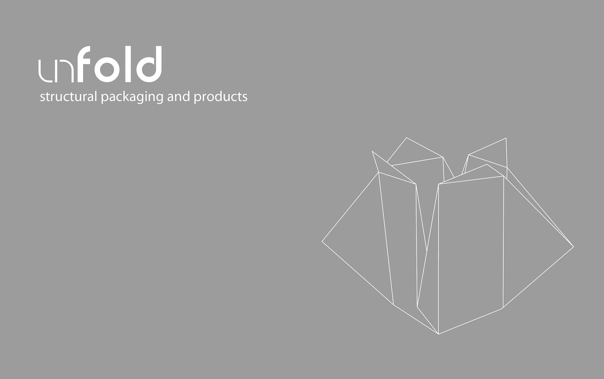 Brand design and promotion for Unfold an experimental packaging concept