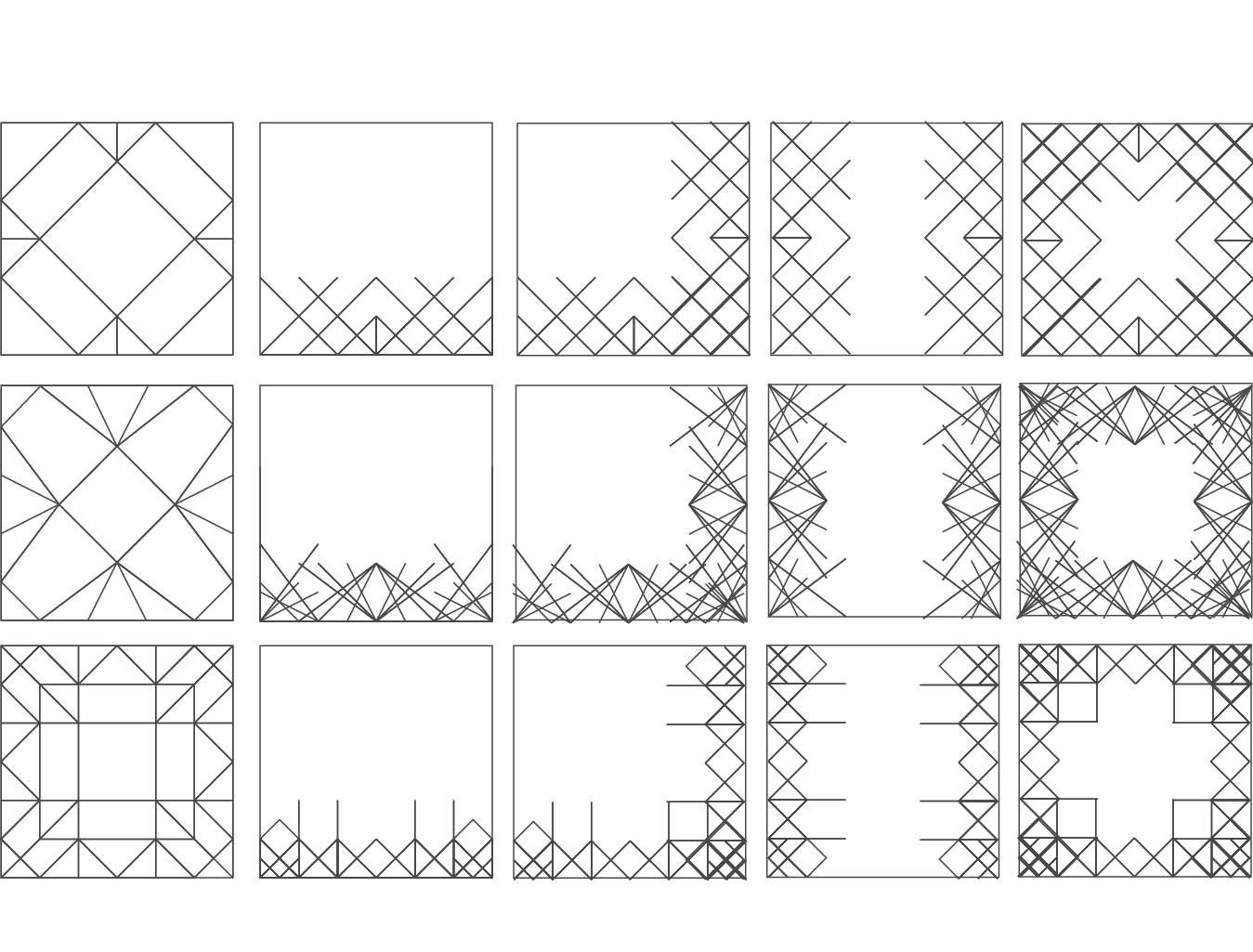 Template and design for experimental packaging design